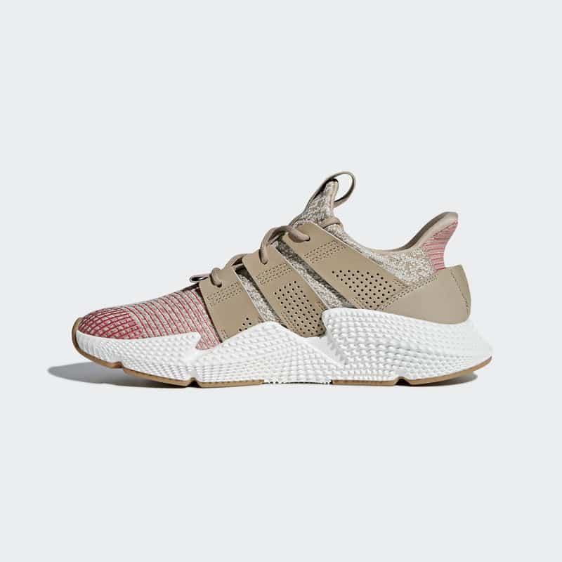 Adidas originals prophere trainers in beige and pink best sale